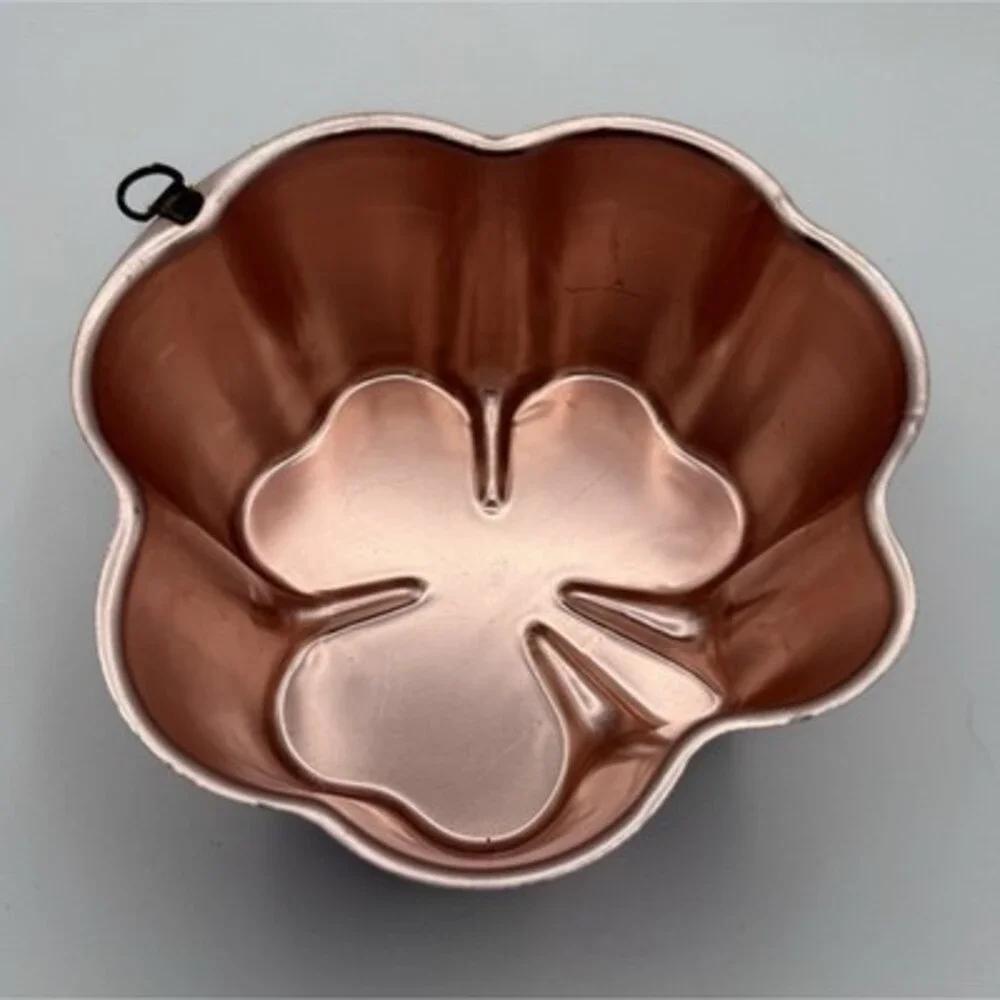 Vintage Copper Four Leaf Clover Mold Collectible